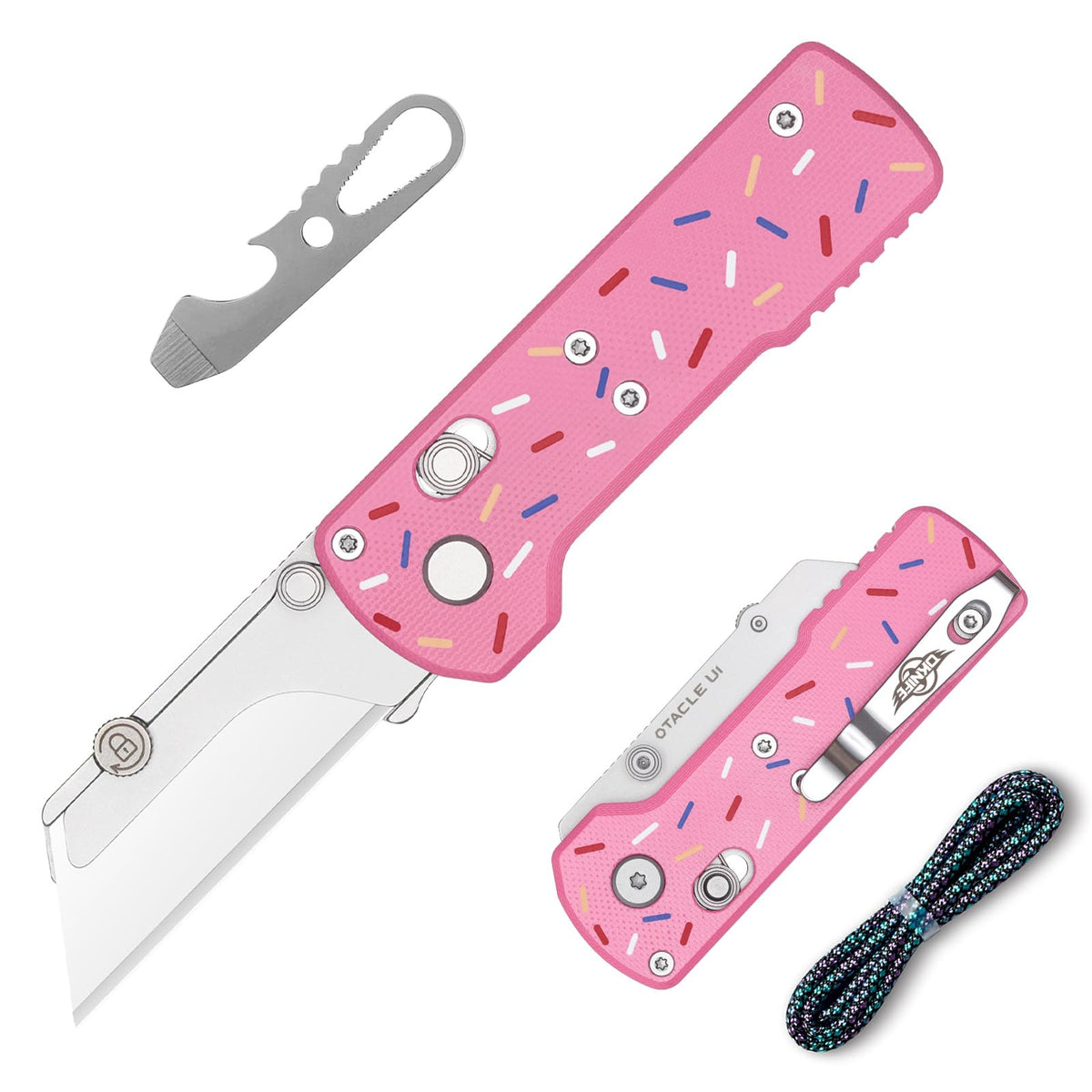 OKNIFE Otacle U1 folding knife in hand for everyday carry.