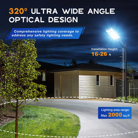 OKPRO 8000W dense LED close-up highlighting high lumen density for clear night lighting.