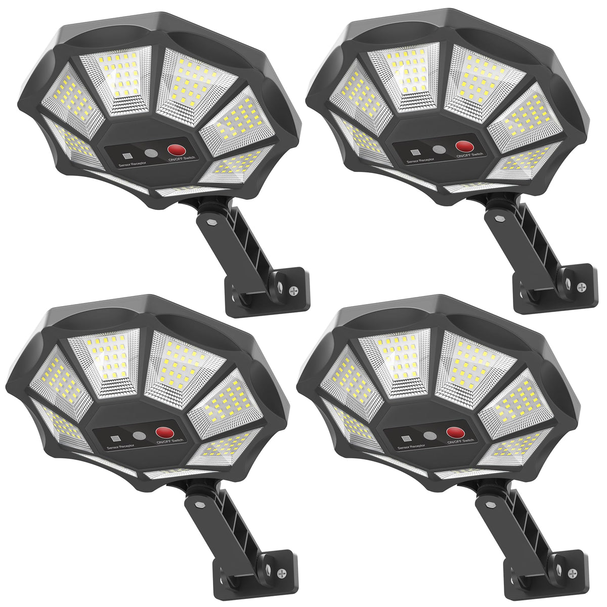 OKPRO solar light with octagonal design provides seamless outdoor illumination