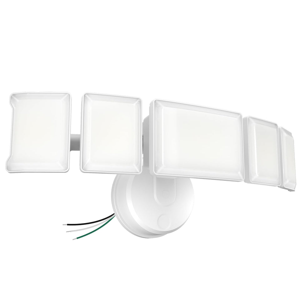 Olafus 130W outdoor flood light assembly provides broad, even illumination for outdoor spaces