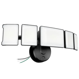 Olafus 130W outdoor flood light with five adjustable heads providing versatile yard illumination.
