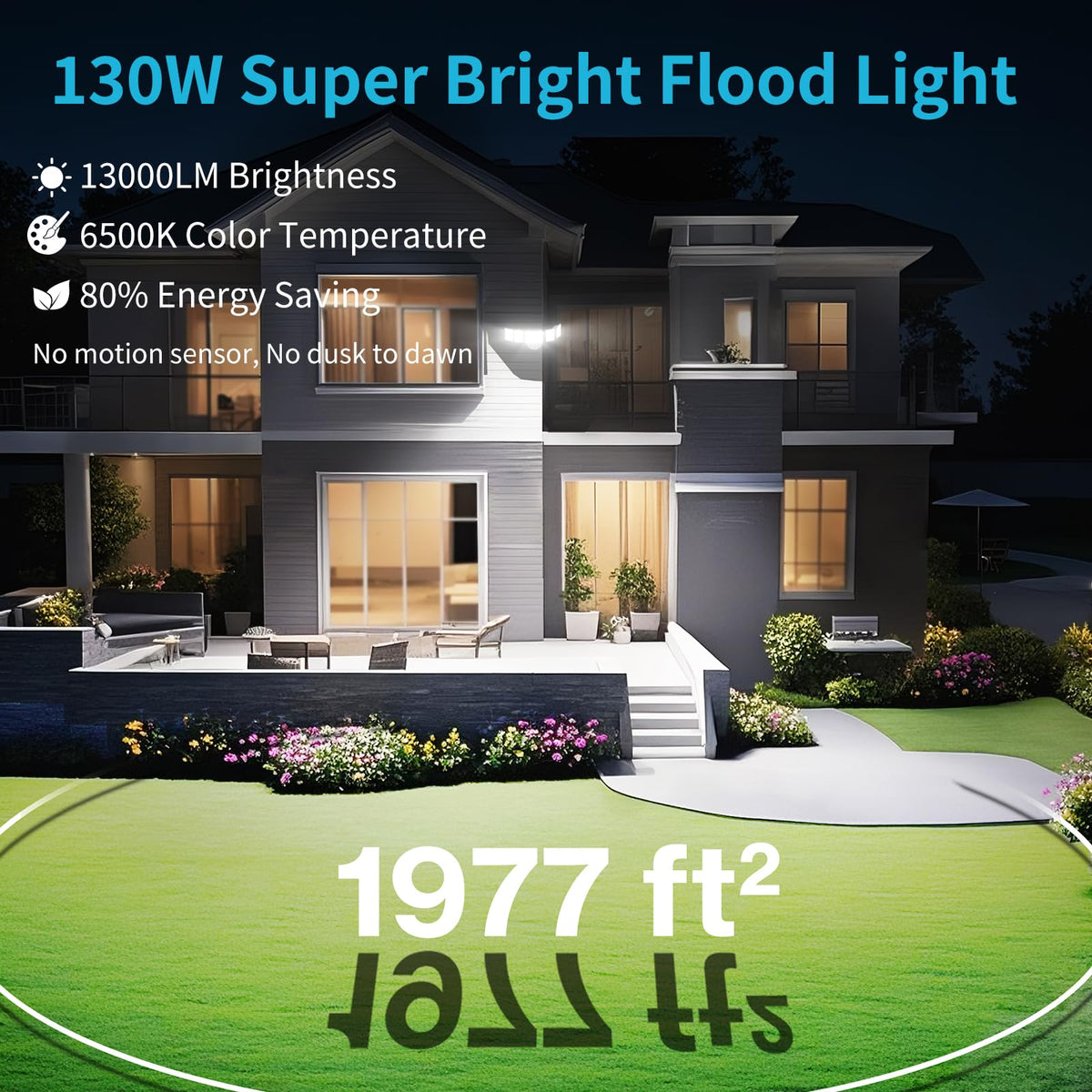 Olafus 5-head adjustable flood light angle offering flexible beam angles for coverage