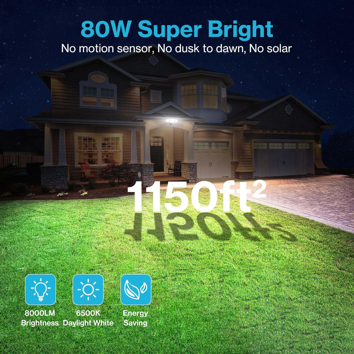 Olafus front-yard setup shows versatile lighting for entrances
