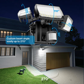 Olafus IP65 waterproof design withstands rain and snow outdoors.