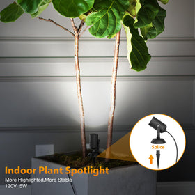 Olafus LED spotlight with remote control for quick brightness and temperature adjustments