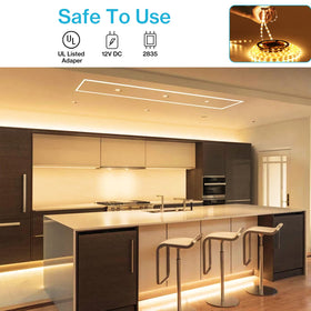 Olafus flexible LED strip with plug-and-play installation