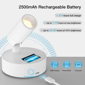 Olafus LED spotlight with remote control for convenient brightness and color changes