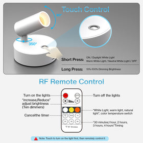 Olafus LED spotlight timer settings automate daily lighting routines