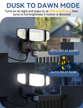 Olafus 180-degree PIR sensor demonstrates motion-activated lighting up to 72 ft.
