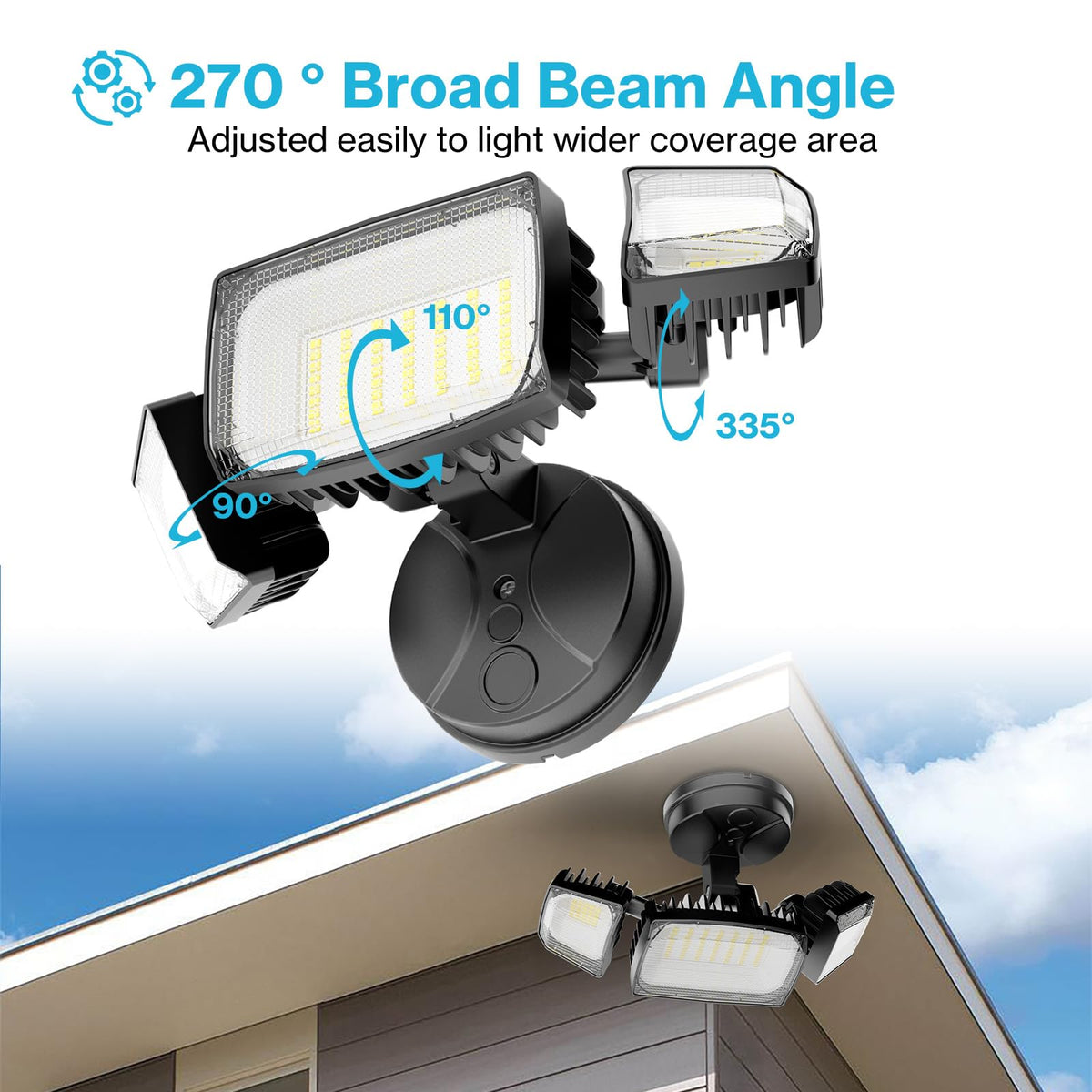 Olafus 120-degree beam covers wide areas efficiently
