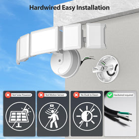 Olafus wide beam flood light covers large areas with even light