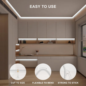 Olaholii adhesive-backed design for secure, simple installation.