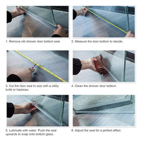 Olaismln cut-to-fit 39in seal strip adapts to shorter doors with a trim.