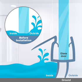 Olaismln easy-install shower door seal with no adhesive required.