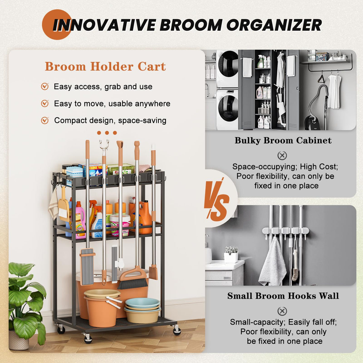 Olakee quick assembly kit gets you organized in minutes.