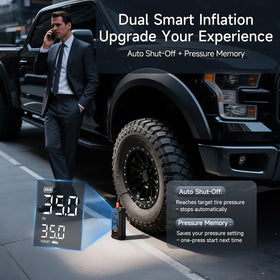 OlarHike auto shut-off feature prevents over-inflation during use.