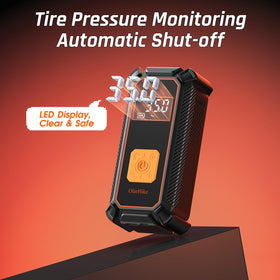 OlarHike compact inflator ready for car or motorcycle trips