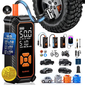 OlarHike tire inflator with digital display for precise pressure readings
