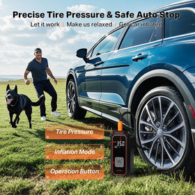 OlarHike tire inflator dual mode offers cordless use and 12V option for emergencies