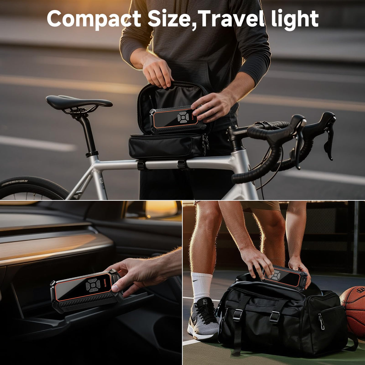 OlarHike dual power mode demonstrates cordless and car power flexibility.