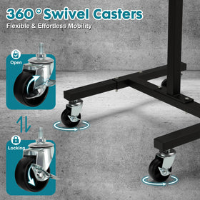 OLBRUS 360-degree swivel wheels for easy shop mobility