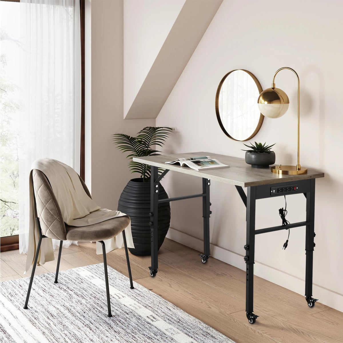 OLBRUS industrial style legs suitable for desk and workbench setups.