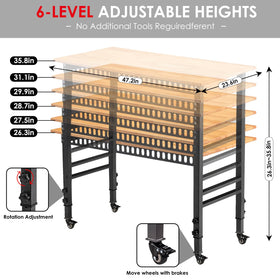 OLBRUS power strip with outlets and USB ports for tools