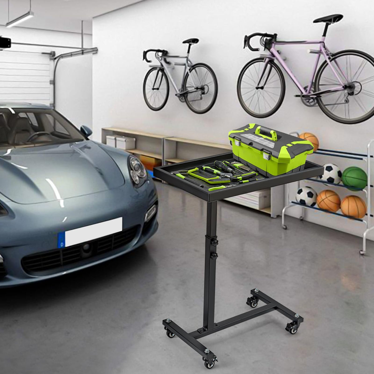 OLBRUS steel frame provides durable, stable support for heavy use