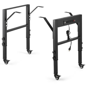 OLBRUS workbench frame with 19.6 inch depth and height adjustable legs for versatility.