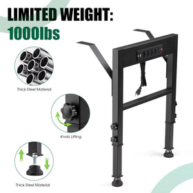 OLBRUS side-connectors on legs providing extra stability during assembly