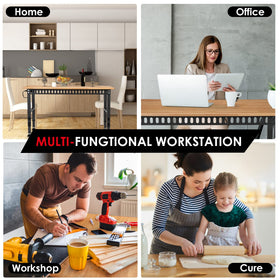 OLBRUS power strip with four outlets and two USB ports for tool charging