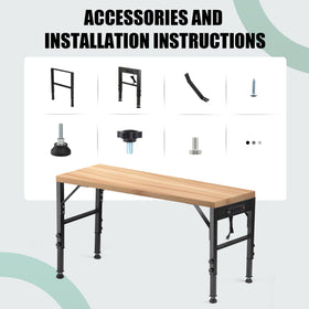 OLBRUS versatile use as a workbench, desk, or TV stand for modern spaces