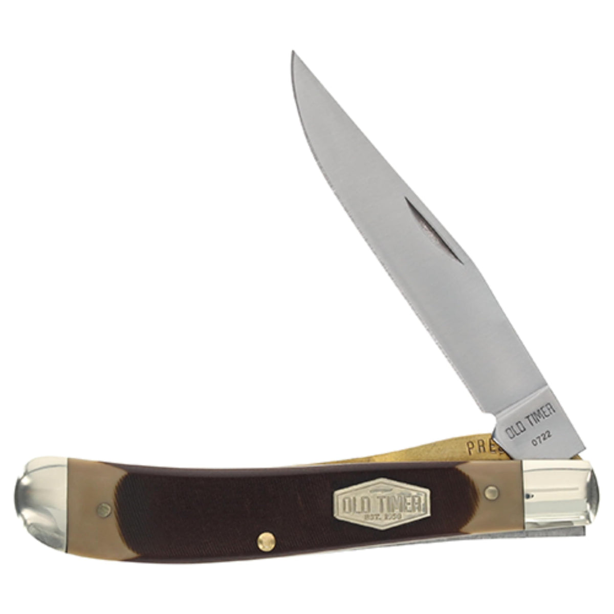 Old Timer 194OT gunstock trapper with clip-point blade for outdoor tasks
