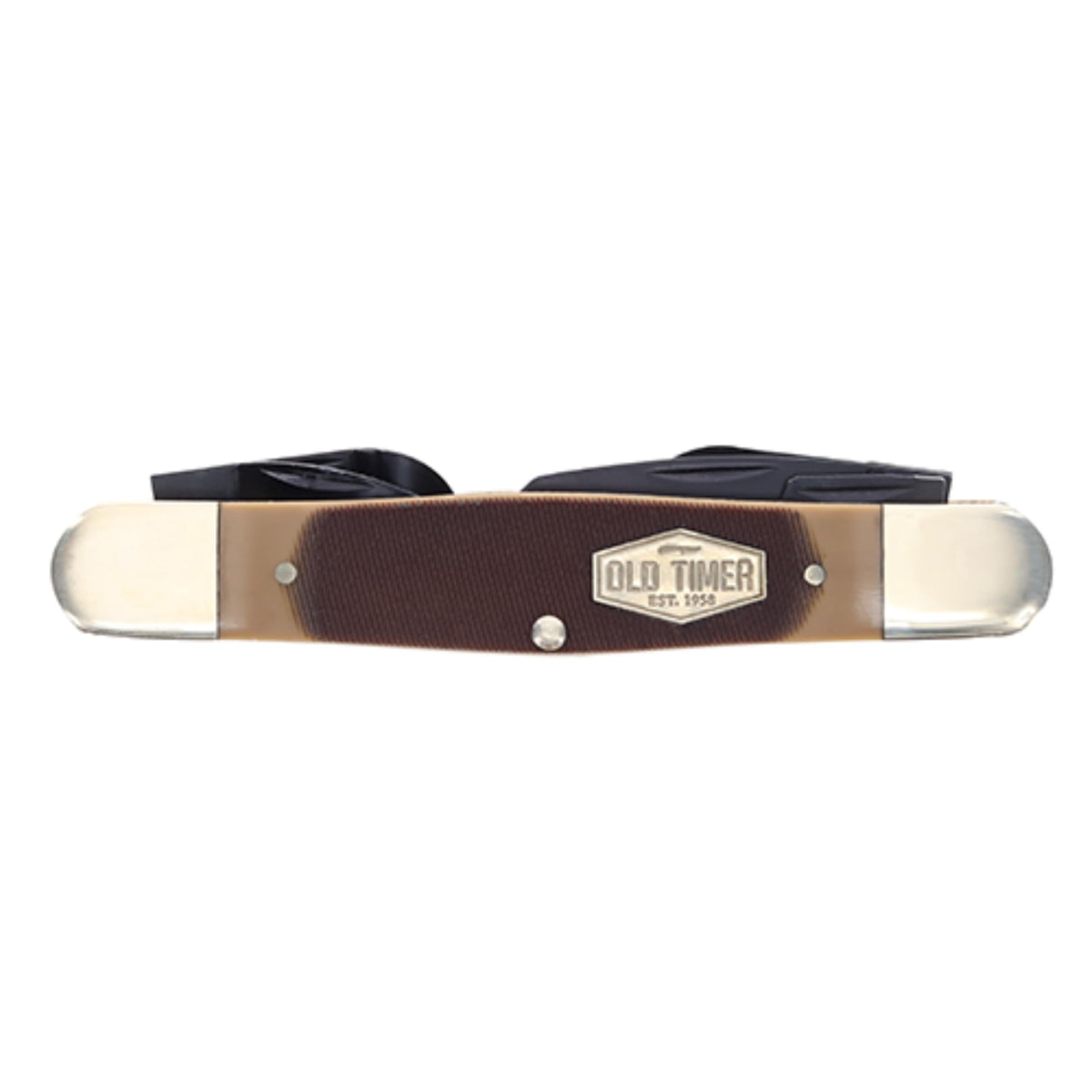 Old Timer 24OT sawcut handle offers comfortable grip during whittling.