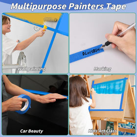 Oleitodh blue painter's tape ideal for quick edge protection.