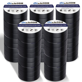 Oleitodh black electrical tape bulk rolls for durable wire insulation