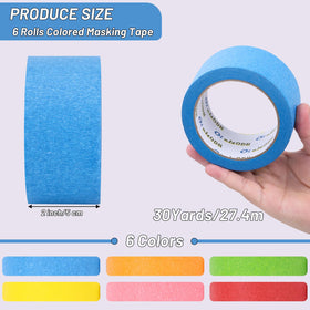 Oleitodh orange masking tape roll for color coding and DIY projects.