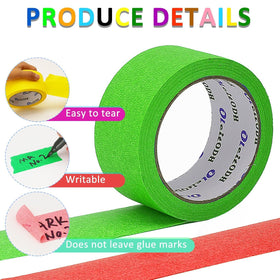 Oleitodh yellow masking tape roll for bright accents and easy marking.