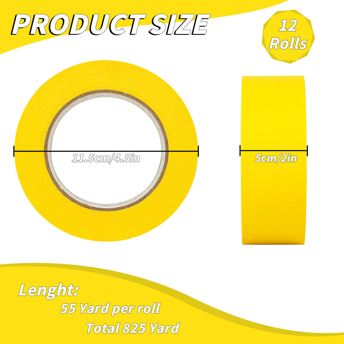 Oleitodh masking tape edge trim shows sharp lines on walls
