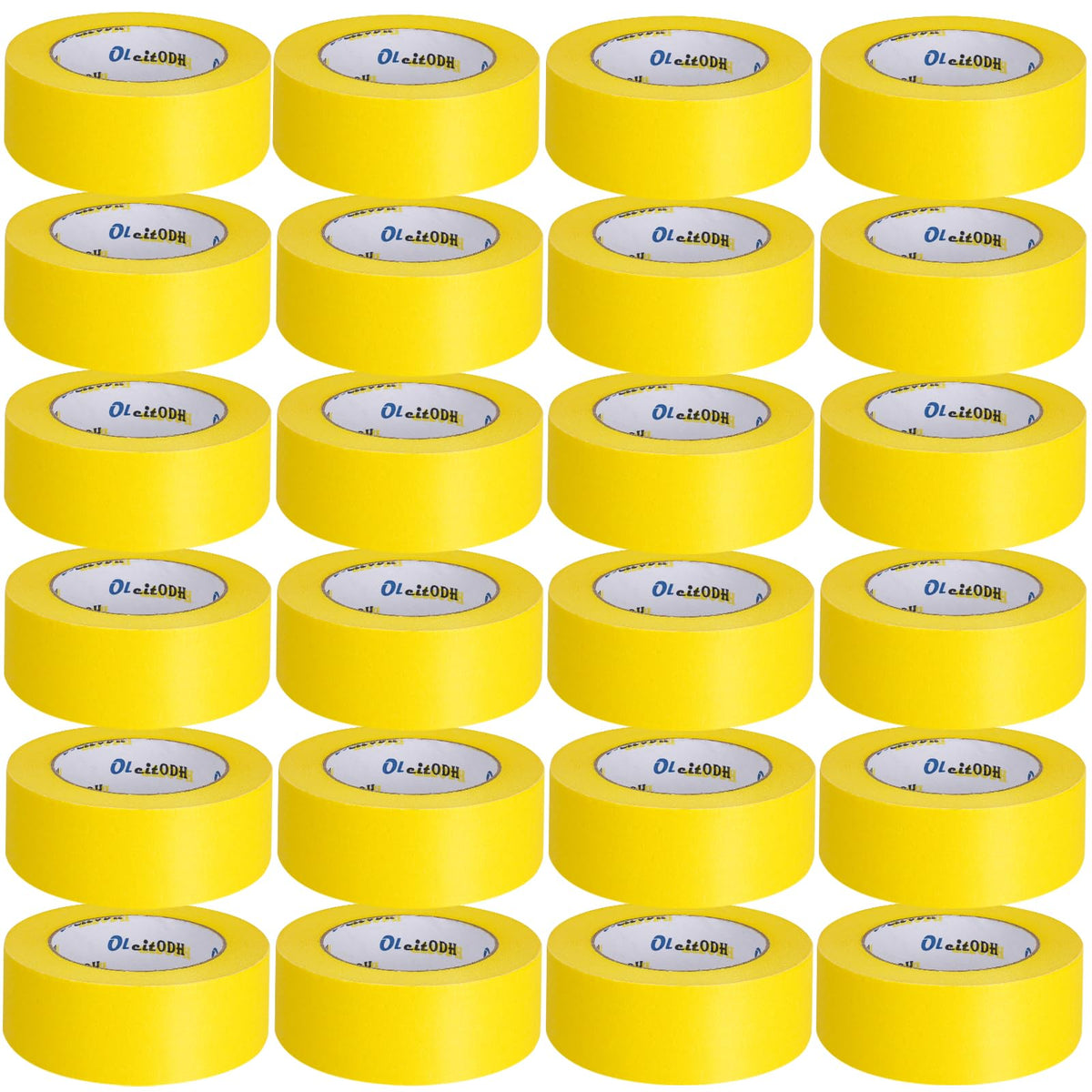 Oleitodh yellow painters tape roll 2in 55yd provides clean edge masking for walls