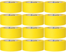 Oleitodh yellow painters tape roll 2in by 55yds for clean masking