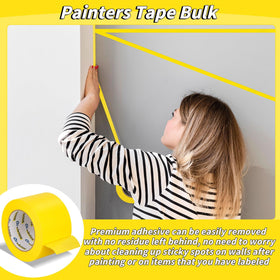 Oleitodh yellow painters tape UV-durable finish stands up to sun on exterior projects