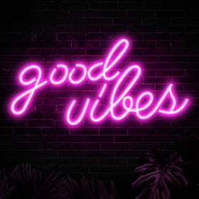 Olekki Good Vibes neon sign durable build designed for long life.