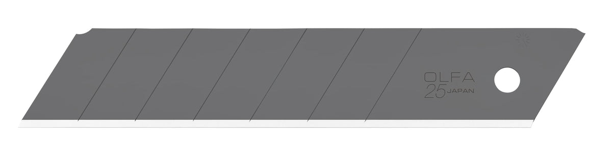 OLFA 25mm HBB-5B blades pack for durable, precise cuts on tough materials.