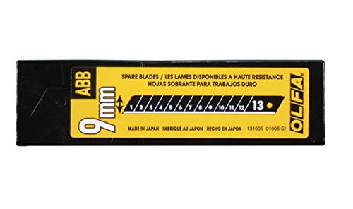 OLFA ABB-50B blades cutting various materials for DIY and professional tasks