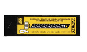 OLFA ABB-50B blades cutting various materials for DIY and professional tasks