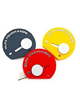 OLFA Touch Knife Assorted 12-pack with retractable blade for precise, safe cutting tasks