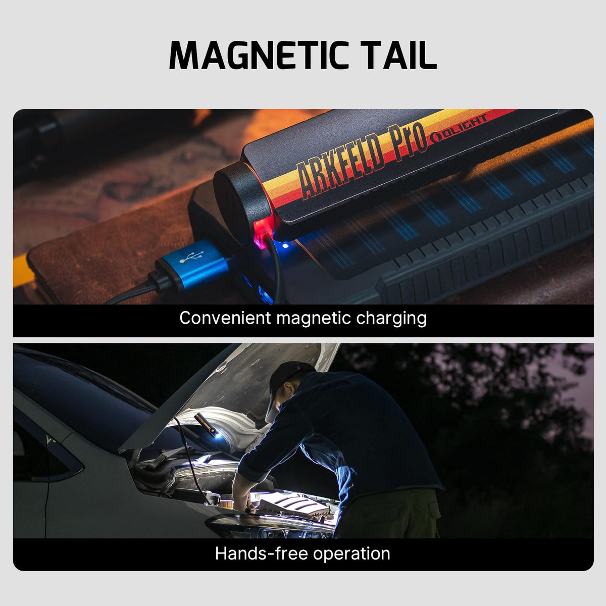 OLIGHT Arkfeld Pro circular selector enabling quick mode changes.