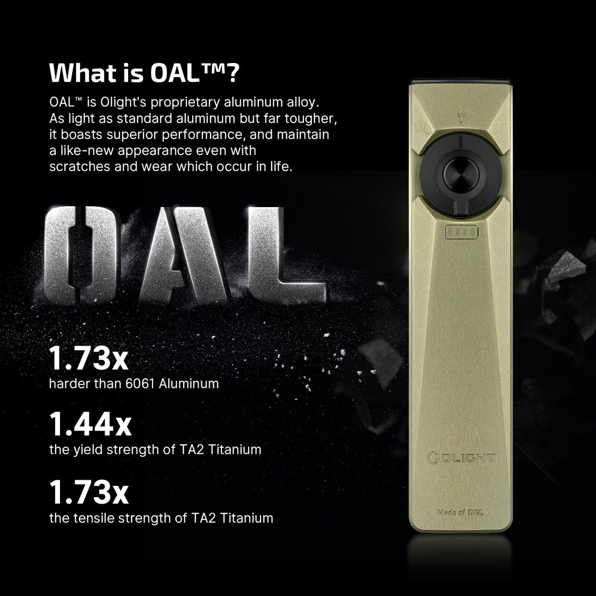 OLIGHT Arkfeld Ultra rechargeable design for on-the-go power.