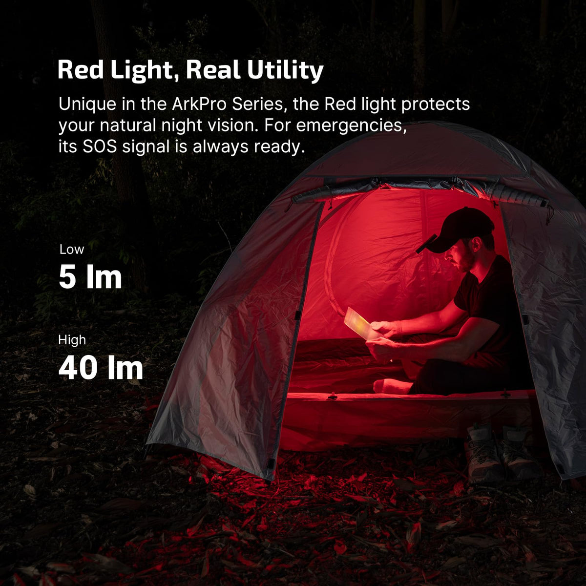 OLIGHT ArkPro Lite magnetic charging in use for convenient power